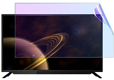 Anti-Blaulicht-Bildschirmschutz für TV, Antireflexfolie für 32-75 Zoll TV, Bildschirmschutz, Blaulichtfilter, Staubschutzfolie für LCD, LED, OLED 4K und QLED HDTV(