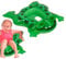 Schwimmbecken für Kinder – aufblasbarer Pool, Frosch mit leuchtenden Augen in Tierring, niedliche und bequeme Froschschwimmer
