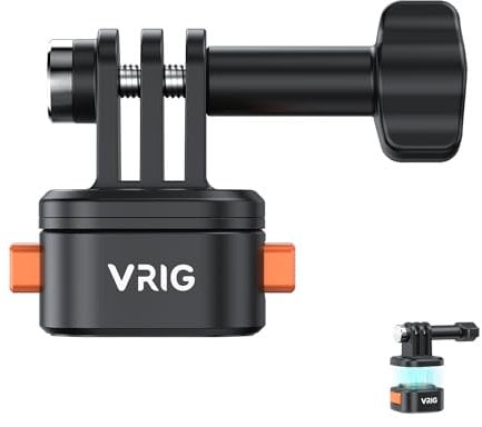 VRIG Stativ Mount Zubehör für Gopro Hero -Claw Mini Basic Set Magnetic Quick Release Adapter für Stativ mit Gopro 10 9 8 7 6 5 insta360
