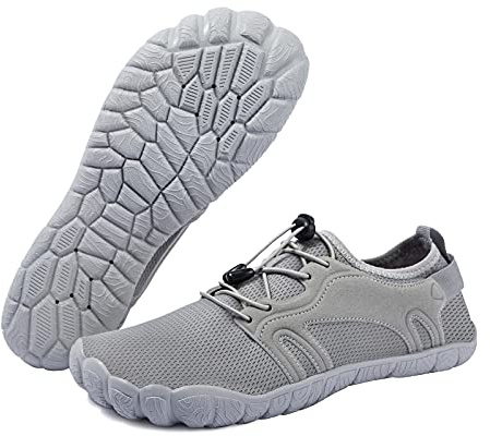 WOTTE Herren Wasserschuhe Schnelltrocknende Barfußschuhe Leichte Atmungsaktive Aquaschuhe für Strandbootfahren Angeln Yoga Tauchen Schnorcheln Surfen