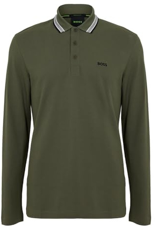 BOSS Mens Plisy 10266738 01 Polo Shirt Long Sleeve