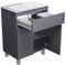 Waschbecken mit Unterschrank 60 cm Breit Ariza Sink, Waschbeckenunterschrank Hängend oder Stehend, Waschtisch mit Unterschrank für Badezimmer, Waschbeckenunterschrank Grau Matt