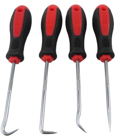 Automotive Pick Tool Set with Hook and Pick Tools for O Ring and Gasket Removal, Seal Removal Tools, Car Maintenance Hand Tools, Mechanic Pick Set for Automotive Repair Kit(A)