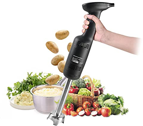 Stick Blender, Immersion Handheld Mixer, 220W Commercial Electric Potato Masher for Restaurant Kitchen