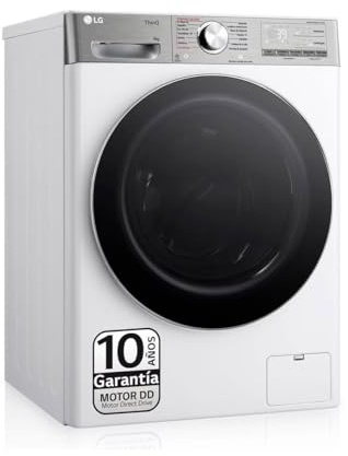 Lavadora carga frontal - LG F4WR9009A2W, 9 kg, 13 programas, Blanco