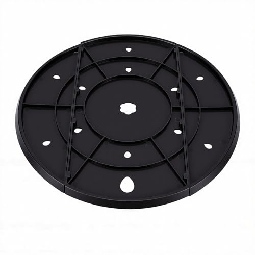 Bewinner 13 Inch Round Planter Inserts with Drainage Holes, Plastic Plant Pot Insert for Gardening, Black Flower Pot Filler Insert for Optimal Soil Protection and Root Growth (Black)