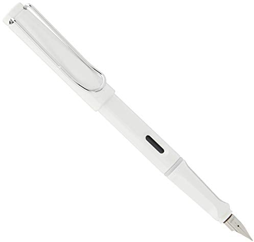 Lamy FH19676 Fountain Pen Safari, Feather: F, Model 019, white
