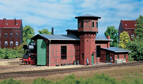 Auhagen 11400 Locomotive Shed with Water Tower Modelling Kit