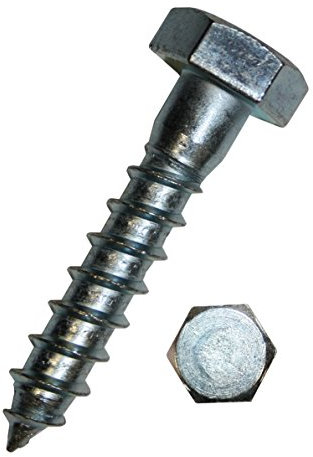 Dresselhaus – Viti esagonali per legno, zincate tramite galvanizzazione, 6 x 80 mm, 50 pezzi