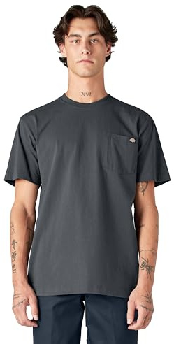 Dickies Men's Heavyweight Crew Neck Short Sleeve Tee T-Shirt, Charcoal, XXL Tall