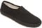MyShoeStore Canvas School PE Gym Sports Pumps, Black Slip On, Kids Size 2 UK
