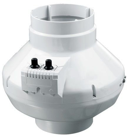 Rohrventilator dalap® Turbine P 200 T mit Temperatur- u. Drehzahlregler