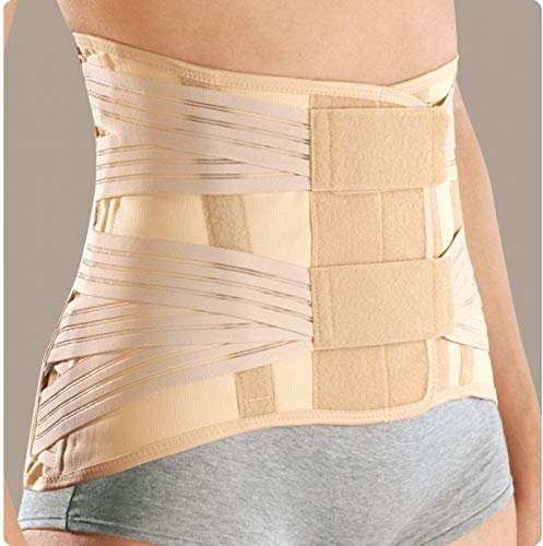 ROTEN SAT | Busto Schiena Donna Semirigido Basso Con Tiranti Elastici | Fascia Lombare Supporto Schiena | Corsetto Ortopedico per Mal Di Schiena | M