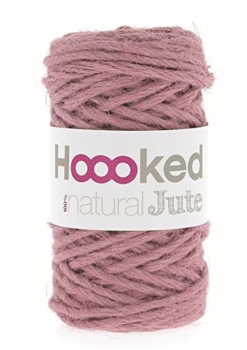 Hoooked Natural Jute Textilgarn 45 m Rolle (Tea Rose)