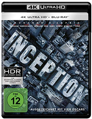 Inception (4K Ultra-HD + 2D-Blu-ray) (2-Disc Version) [Blu-ray]