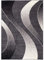 Carpeto Modern Teppich dunkelgrau 300 x 400 cm Wellen Muster Kurzflor Monaco Kollektion