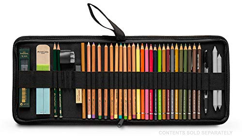 Jackson's : Hard Pencil Folio : Holds 33 Pencils : Black