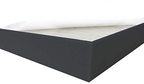 Dibapur ® Black FSE • Flamm hemmend SELBSTKLEBEND Raum Akustik Schaumstoff Dämmung Schallschutz (50x50x5 cm)
