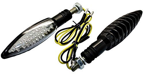 2x LED Mini Universal Blinker - Arrow Motorrad Quad ATV Custom orange kurz E (ECE Kennung)