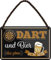 schilderkreis24 Blechschild – Lustige Deko & Geschenkidee für Dartfans und Bierliebhaber - (Dart und Bier gönn ich Mir)