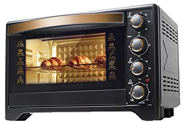 Horno Eléctrico Automático De Gran Capacidad Diseño De Lámpara De Estufa Incorporada Adecuado Para Restaurantes Occidentales Dormitorios 51 * 33 * 35 Cm