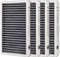 F1 Carbon Allergen Reduction+Odor Removal, HEPA Replacement Filter Compatible with 3M Filtrete C01 T02 Room Air Purifier, 4 Pack