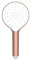 WENKO Duschkopf Automatic Cleaning, Anti-Kalk, runde Universal-Handbrause mit automatischem Reinigungssystem, belebende Regenwasserdusche, handlicher Brausekopf Ø 12 cm im Metallic-Look, ABS Rosé