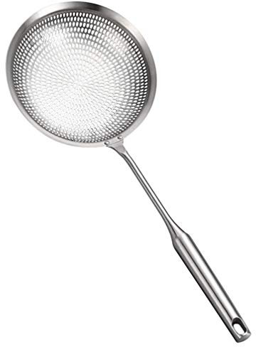 1pc Stainless Steel Colander Rice Strainers Kitchen Food Strainer Spider Strainer Spoon Spider Utensil Spoon Noodles Strainer Fine Mesh Strainers Soup Stainless Steel Mesh Metal