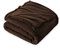 FARFALLAROSSA Kuscheldecke Flauschig 230 x 270 cm - XXL Fleecedecke Sofa Decken Couchdecke - Oeko-TEX - Super Weiche Fleecedecke als Sofaüberwurf - Wohndecke Braun