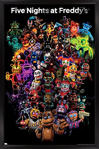 Trends International Five Nights at Freddy's: Special Delivery-Collage-Wandposter, 56,8 x 86,4 cm, schwarzer Rahmen