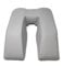 Physiofit24 Bauchlagekissen Massagekissen (Chrom) GRAU U-Pillow Gesichtskissen Gesichtsauflage Nasenschlitzkissen (Chrom)