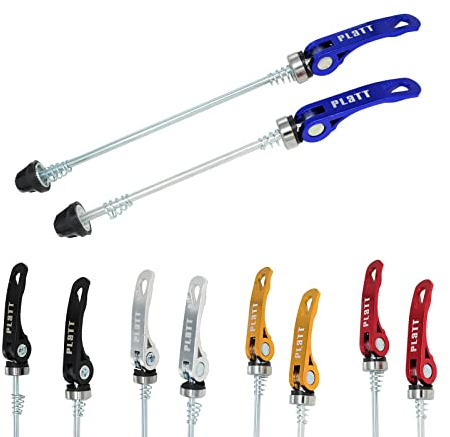 PLATTBK Fahrrad Schnellspanner,Schnellspannset Schnellspannspieße MTB Fahrradfahren Rad Speiche Vorder- & Hinterspeiche für Straßen Rennrad