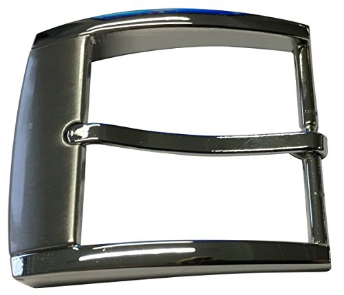 BELTINGER Gürtelschnalle 4,0 cm | Buckle Wechselschließe Gürtelschließe 40mm Massiv | Dorn-Schließe | Wechselgürtel bis 4cm | Silber