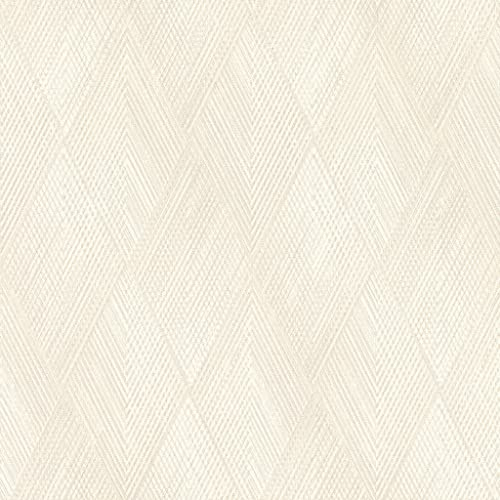 Rasch Tapete 844108 - Vliestapete in Cremeweiß mit geometrischem Muster aus Rauten aus der Kollektion Perfecto VI - 10,05m x 0,53m (LxB)