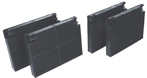 LUTH Premium Profi Parts 4x Kohlefilter Aktivkohlefilter 140mm kompatibel mit Zanussi 50290660005 9029793552 E3CFF70 ZHP 615 X Faber EFF70 für Dunstabzugshaube