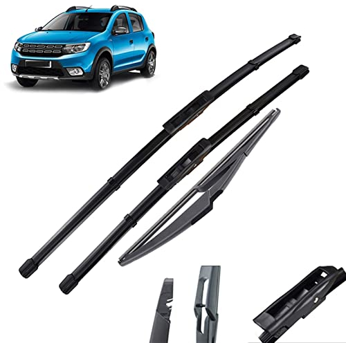 GHSYZY Scheibenwischer Vorne Und Hinten Wischerblätter Set Für Dacia Für Renault Für Sandero 2015 2016 2017 2018 2019 Windschutzscheibe Windschutzscheibe 2219 11 Scheibenwischer
