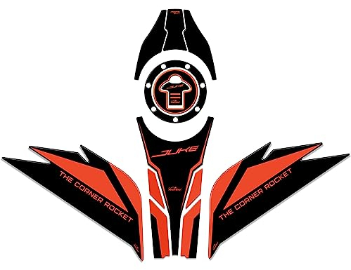 Resin Bike Kit Aufkleber Motorrad Kompatibel Mit KTM 390 Duke 2021-2023. Schutz Motorrad Tank-Schutzfolie vor Stößen und Kratzern. Kit Aufklebersatz 3D-Harzklebstoff - Black Stickers