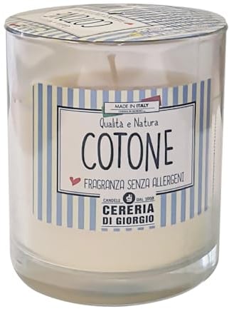 Cereria di Giorgio Candela in Cera Vegetale Profumata in Bicchiere, Cotone