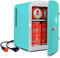 Koolatron Retro-Mini kÃhlschrank 4 Liter Kühlschrank für Schlafzimmer 6 Dosen kleiner Kühlschrank für Hautpflege,Lebensmittel,Getränke, Kosmetik,Kinder,Zuhause,Auto & Reisen,12 V DC Netzkabel,Aqua