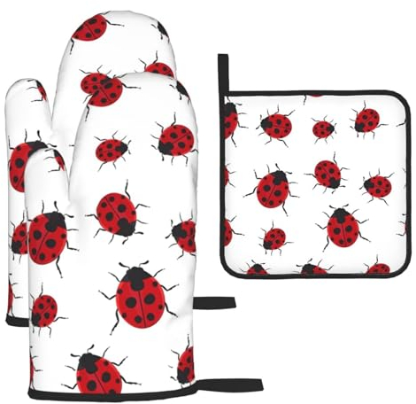 Seven Star Isolierte Handschuhe und Topfdeckel-Pads für Küche, Kochen, Grillen, Backen, Geschenke