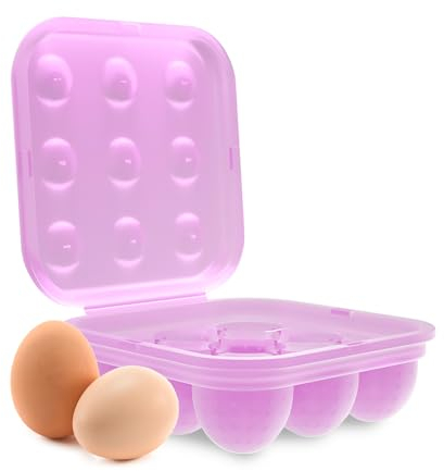Porta Uova da Frigo, FantasyDay Grande Capacità Portauova Frigorifero Contenitore Uova con Coperchio, Cestini Porta per Uova Scatola Portaoggetti - Egg Holders per Cucine Picnic Esterno Campeggio