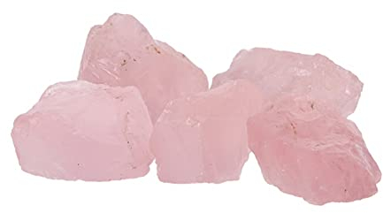 BIANMTSW for la 100g Pierre de Cristal de Quartz Rose Rose Brut Naturel Véritable Chanceux de Pierres précieuses Naturelles Cristaux de polis Spécimen DIY D Collections de la Maison