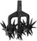 Garden Rotary Cultivator, Removable 2 in 1 Garden Soil Scarifier Tool, Resistant Hand Held Ventilated Scarifier Tiller, for Reseeding Grass Soil Mixing