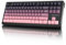 ATTACK SHARK TKL Teclado Mecánico Inalámbrico para Juegos, Bluetooth 5.0/2.4G/USB-C Teclado RGB de Intercambio en Caliente con Cable, White Switch Teclas PBT con Impresión Lateral Degradada-Zarzamora