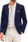 COOFANDY Herren Sakko Sportlich Freizeit Blazer Modern Jackett Business Anzugjacke 1 Knopf Marineblau S