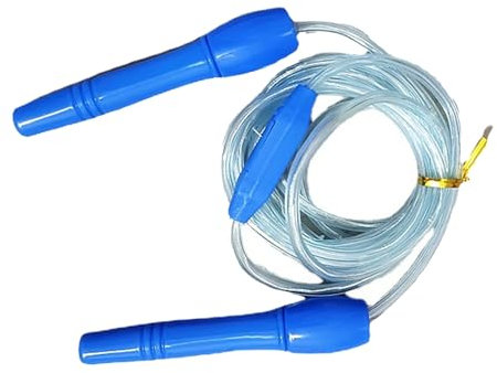 Corda per Saltare Luminosa, Corda per Saltare Che Si Illumina Al Buio, Robusta Altezza Regolabile in PVC per Adulti per Allenamento (BLUE)