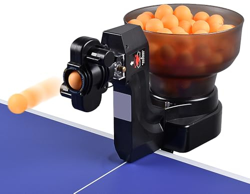 WAYMARK Table Tennis Robot Ping Pong Ball Machine Trainer HP-07 Ping Pong Robot Table Tennis Automatic Ball Machine for Practice Come with 50 Balls