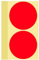 60 Stück Klebepunkte Aufkleber 100 mm Runde Punktaufkleber Farbkodierun Etiketten selbstklebende Markierungspunkte zum Beschriften und Basteln Red Stickers Round Color Coding Labels (Rot 10 cm)