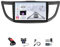 HYNMSM Radio con pantalla táctil para coche de 9 pulgadas y 2 Din Android 14 HD para Hon-da CR-V 3 CRV 2011-2016 con navegación GPS, Bluetooth, Carplay inalámbrico, controles en el volante, cámara de