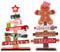 JSTHHTT 2PCS Christmas Table Decorations - Standing Christmas Tree & Table Sign for Xmas Party Supplies